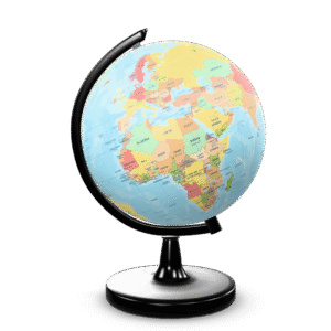 Detailed World Globe 3D Model