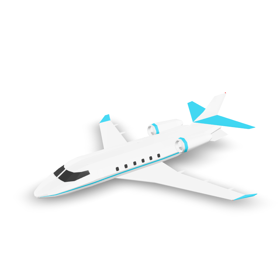 Private Jet Airplane 3D Model