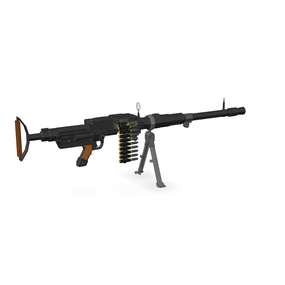 MG42 Machine Gun 3D Model