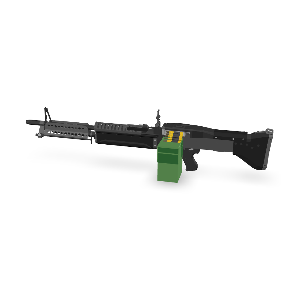 M60 Machine Gun 3D Model