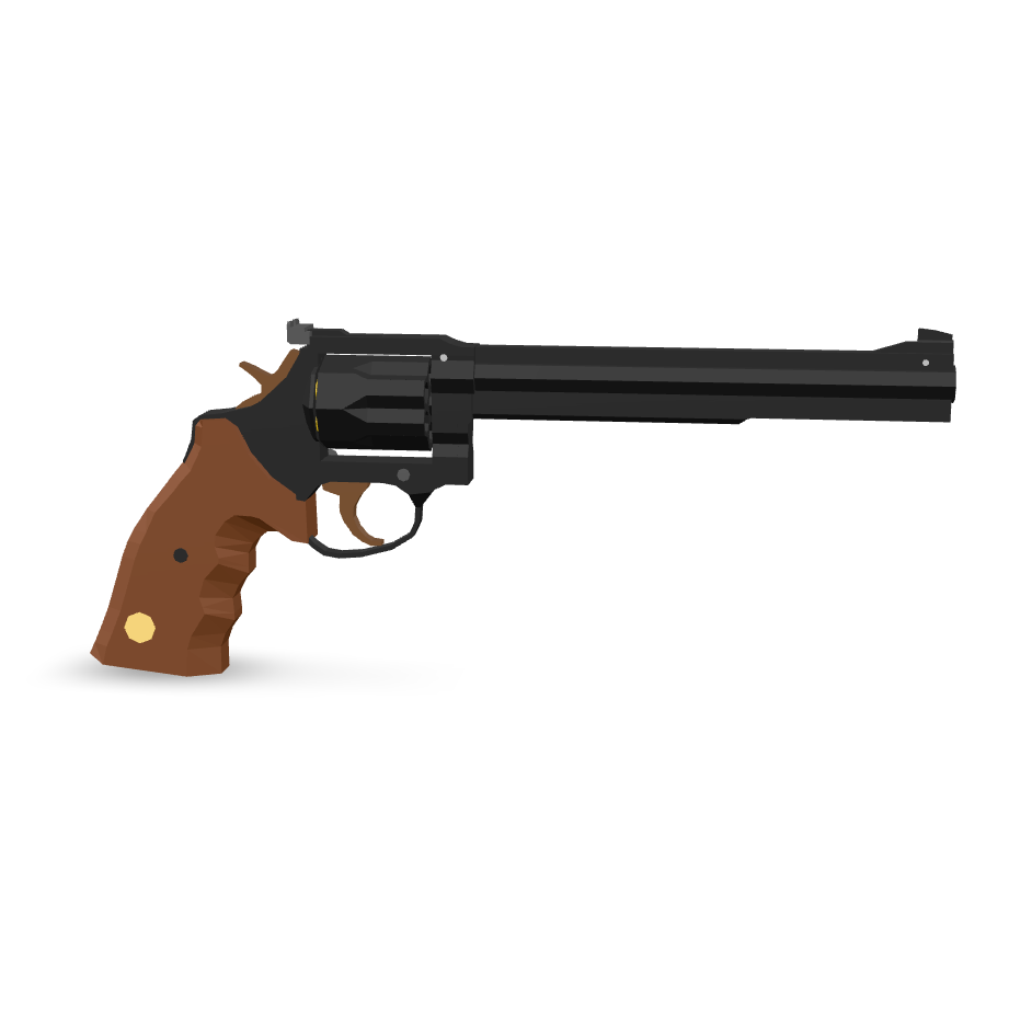 Classic Revolver Model 3D Model