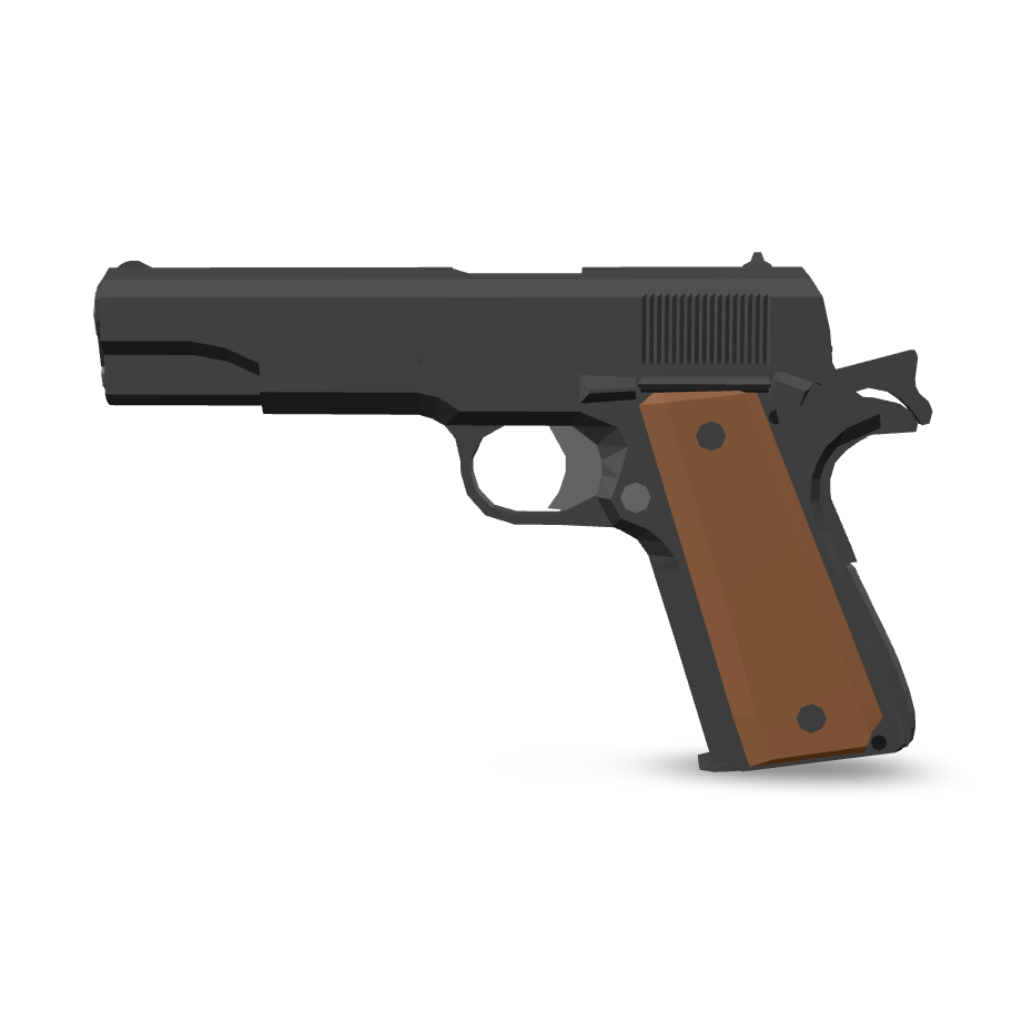 Classic Handgun Model 3D Model