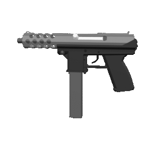TEC-9 Low Poly 3D Model