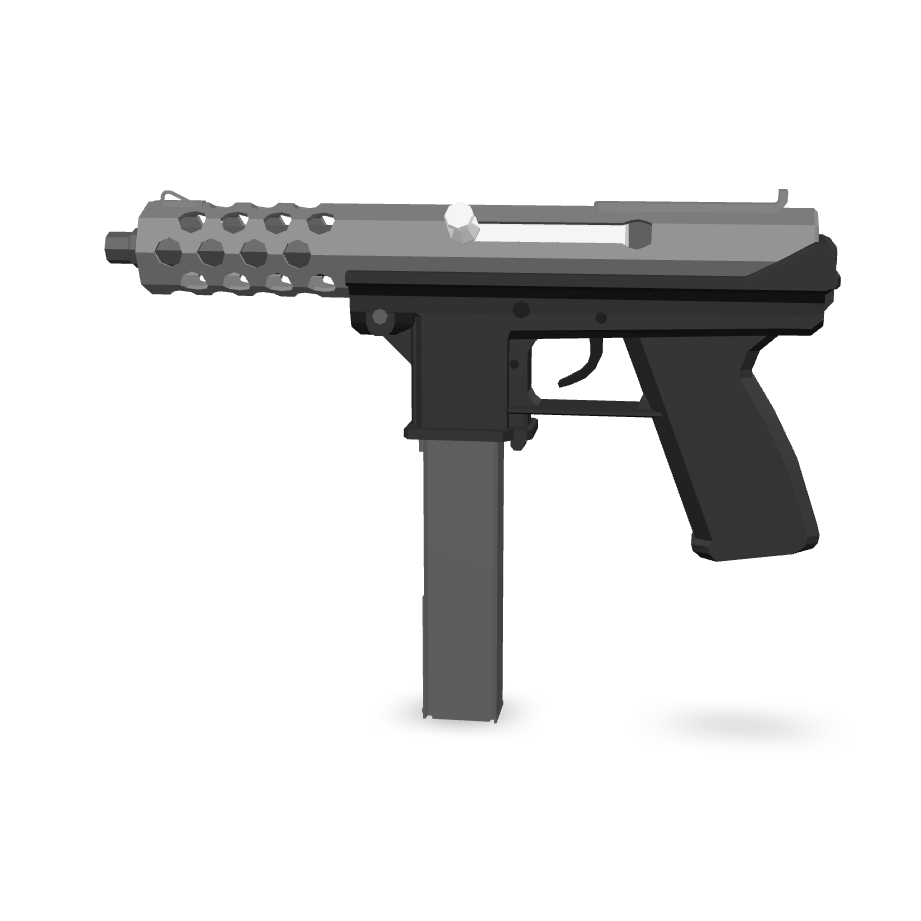 TEC-9 Low Poly 3D Model