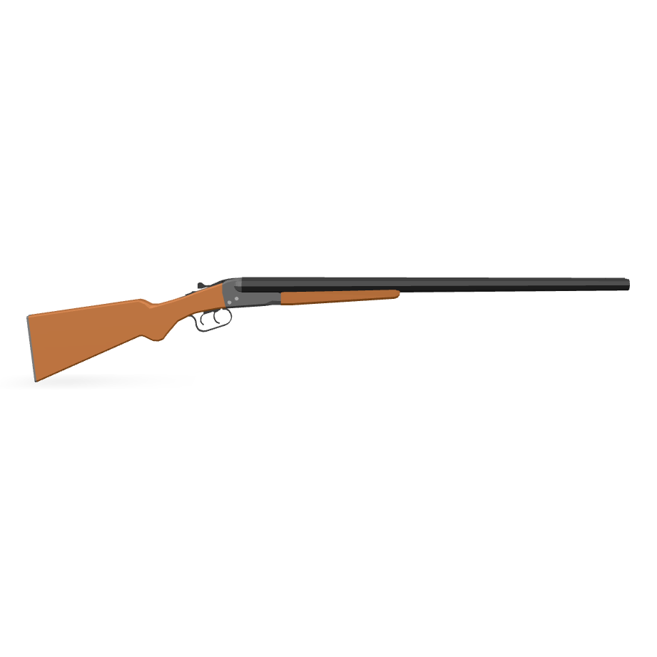 Double Barrel Shotgun 3D Model