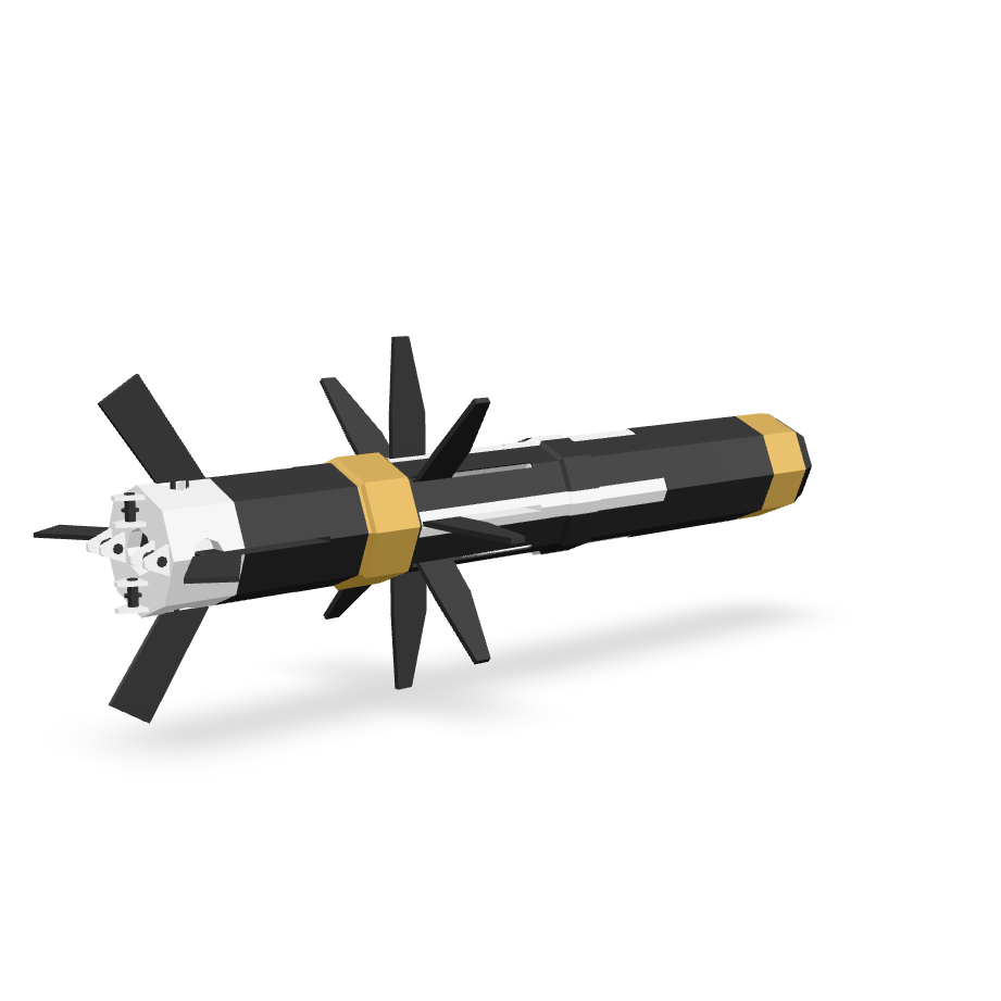 Stylized Missile 3D Model