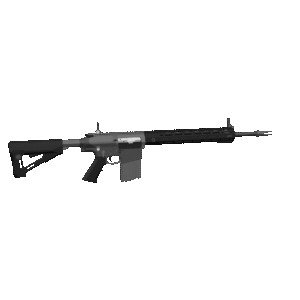Modern Assault Rifle 3D Model