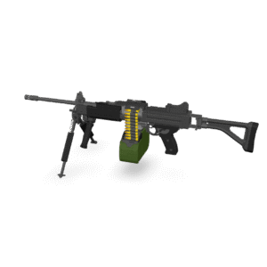 Machine Gun Asset 3D Model