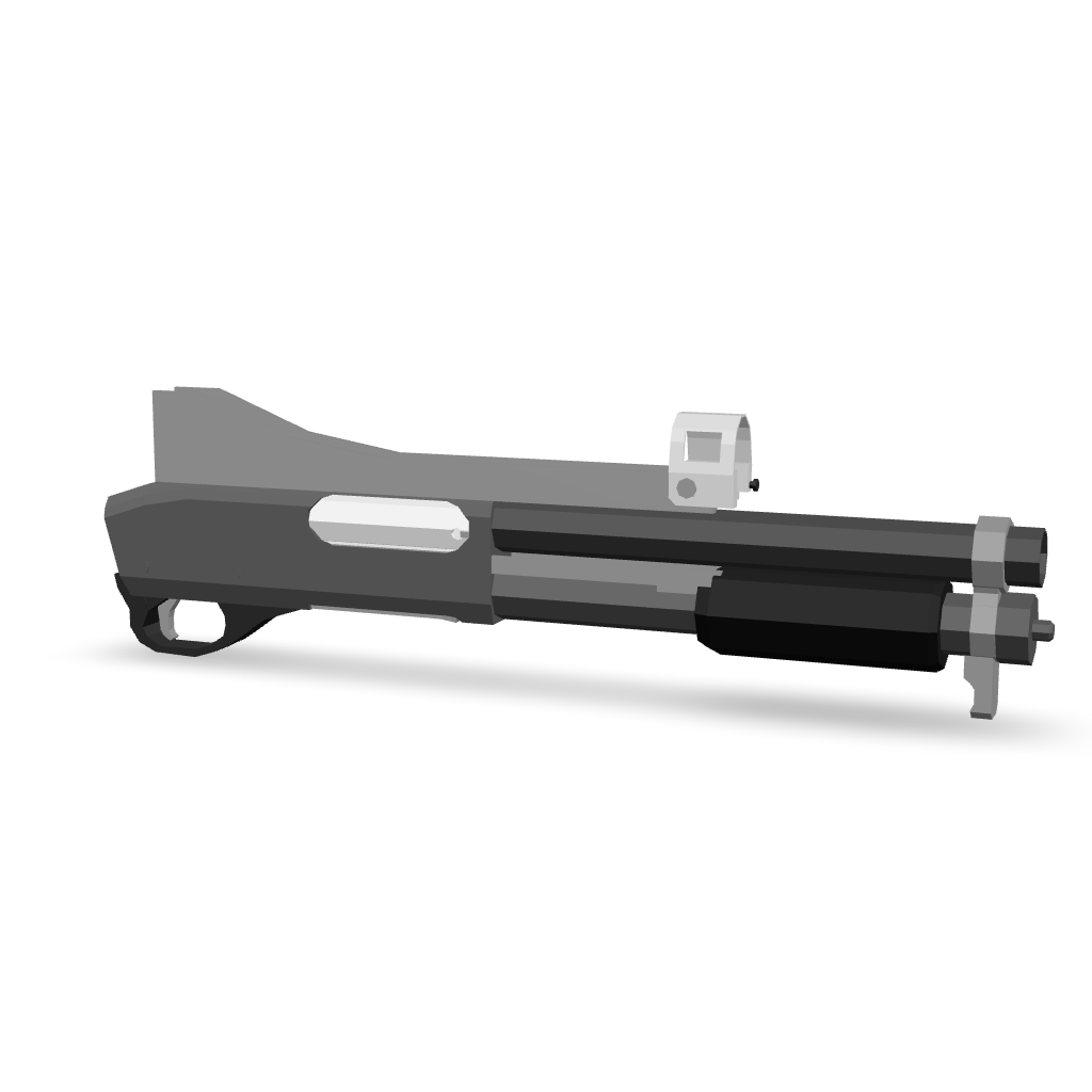Stylized Pump Shotgun 3D Model