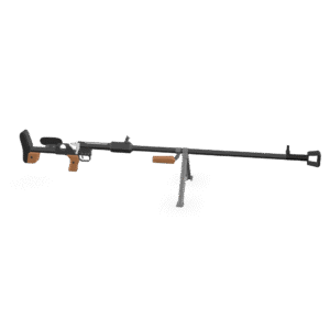PTRS-41 Anti-Tank Rifle 3D Model