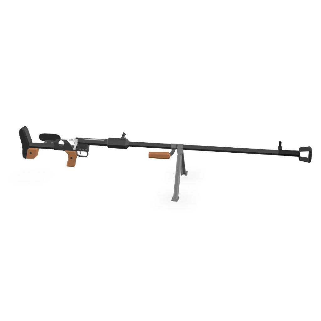 PTRS-41 Anti-Tank Rifle 3D Model