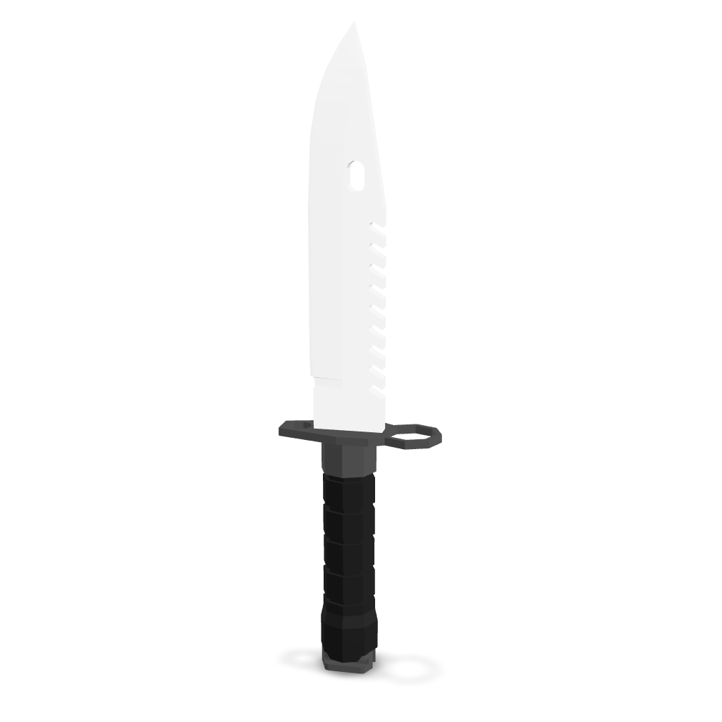 Stylized Bayonet Knife 3D Model