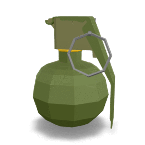 Low Poly Grenade 3D Model