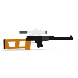 Blocky Sniper Rifle 3D Model