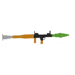 Blocky Rocket Launcher 3D Model