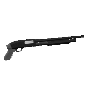 Pump Action Shotgun 3D Model