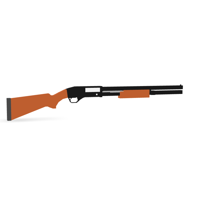 Pump Action Shotgun 3D Model
