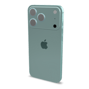 Modern Phone Teal 3D Model