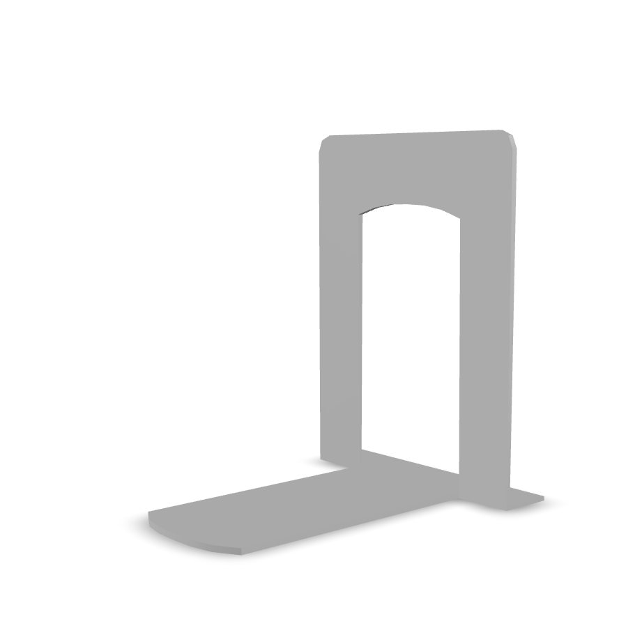 Minimalist Bookend Design 3D Model