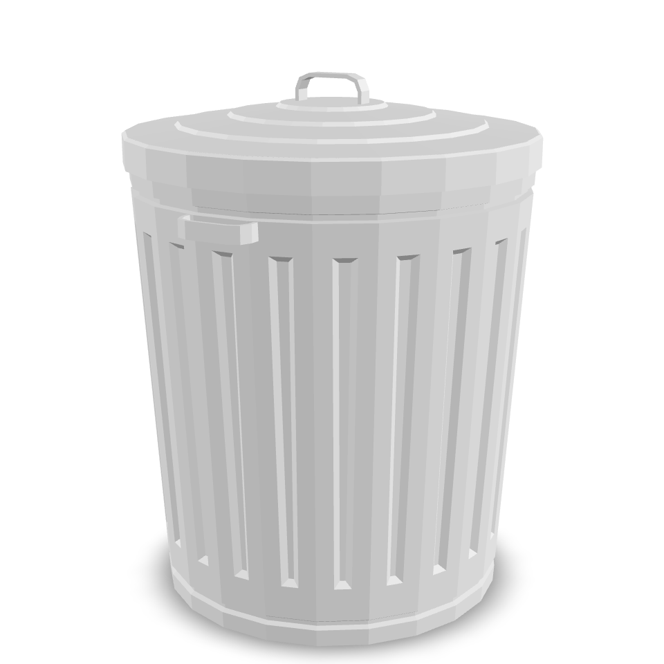 Trash Can Basic 3D Model