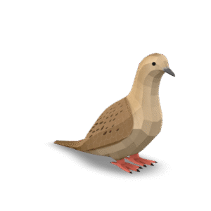 Stylized Dove Model 3D Model