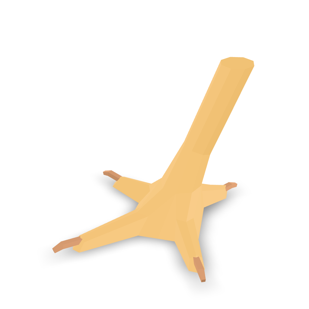 Chicken Foot Lowpoly 3D Model