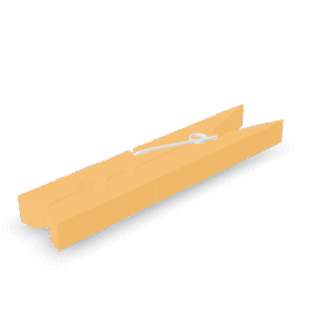 Wooden Clothespin 3D Model