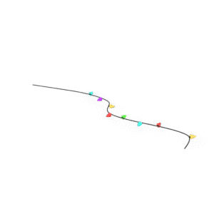 Festive String Lights 3D Model