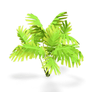Stylized Palm Plant 3D Model