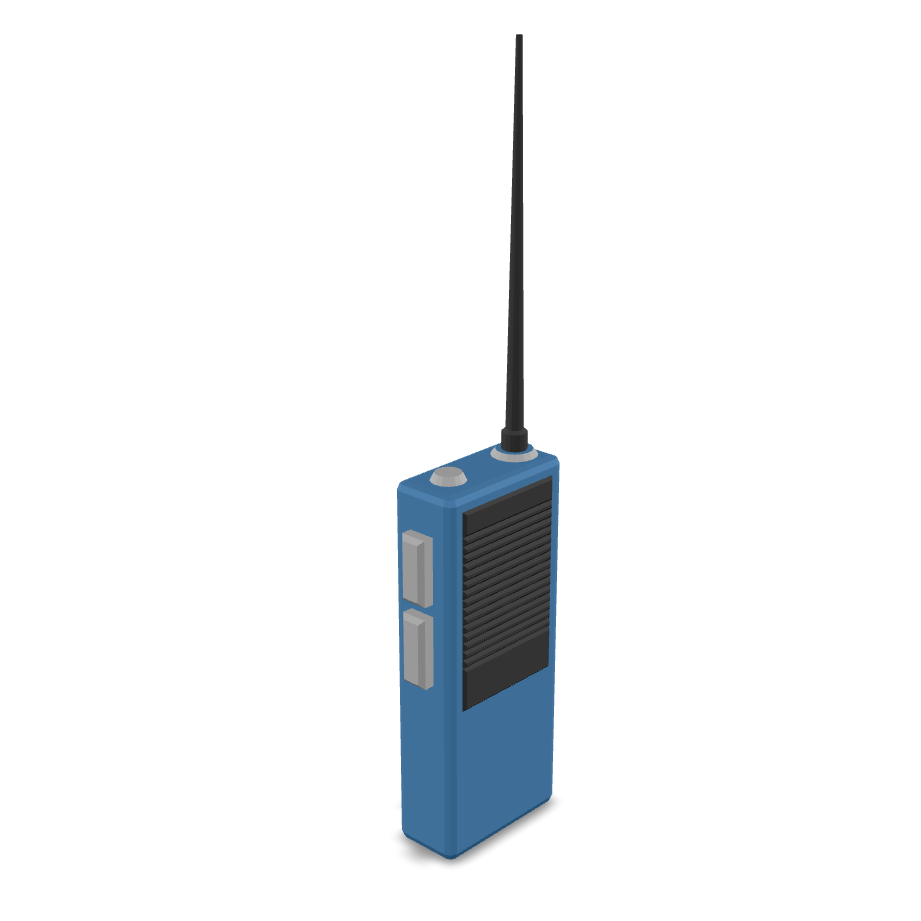 Blue Walkie Talkie 3D Model