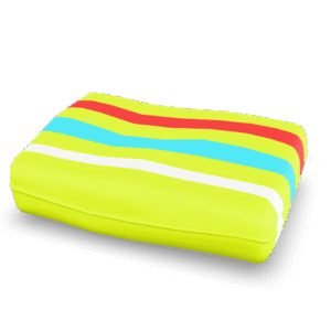 Striped Beach Pillow 3D Model