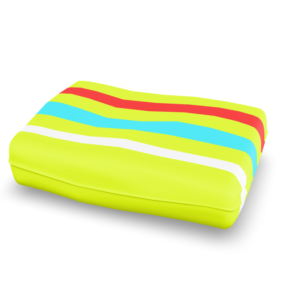Striped Beach Pillow 3D Model