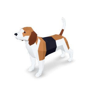 Low Poly Beagle 3D Model