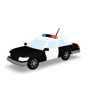Low Poly Police 3D Model