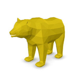 Low Poly Bear 3D Model