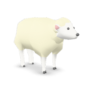 Stylized Lowpoly Sheep 3D Model