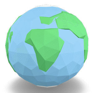 Low Poly Earth 3D Model