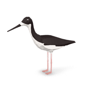 Low Poly Stilt 3D Model