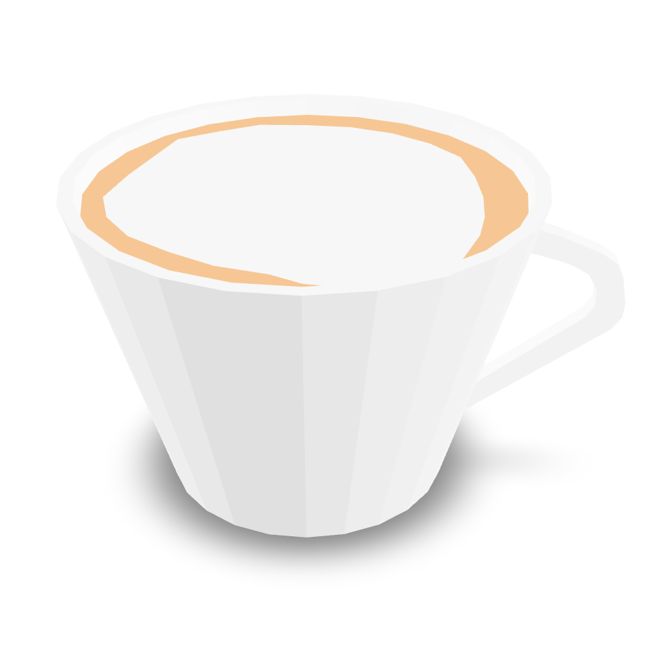 Low Poly Coffee 3D Model