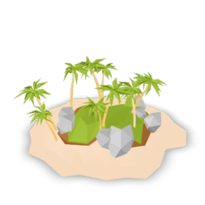 Low Poly Island 3D Model
