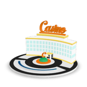 Cartoon Casino Building 3D Model