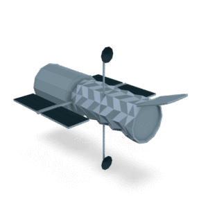 Low Poly Telescope 3D Model