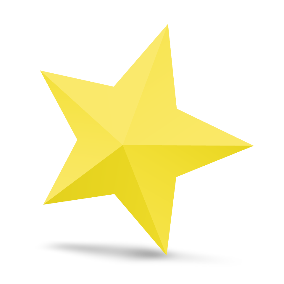 Golden Star Simple 3D Model