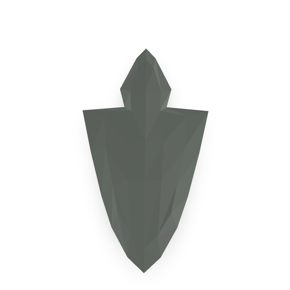 Stylized Low Poly Arrowhead 3D Model