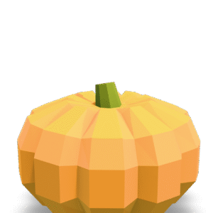 Low Poly Pumpkin 3D Model