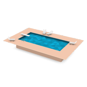 Low Poly Pool 3D Model