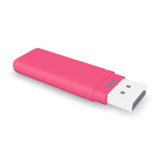 Pink USB Drive 3D Model