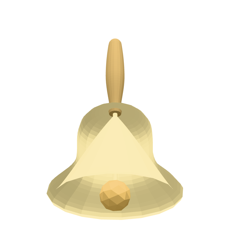 Simple Hand Bell 3D Model