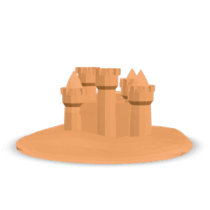 Simple Sandcastle Model 3D Model