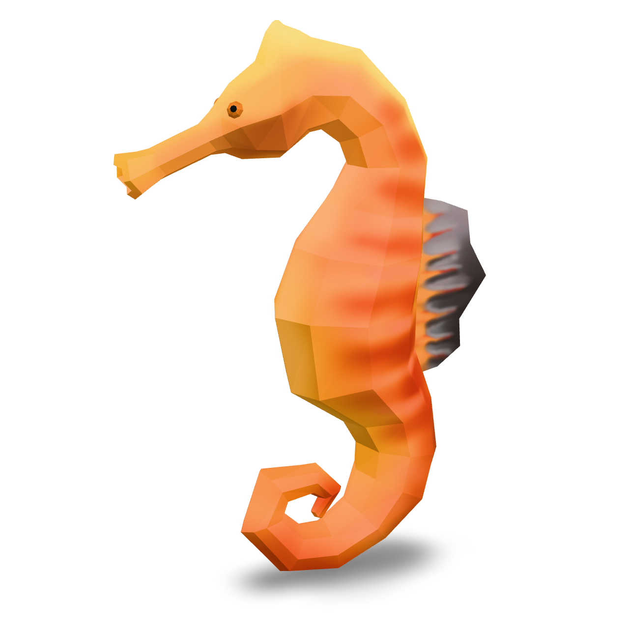 Stylized Seahorse Model 3D Model